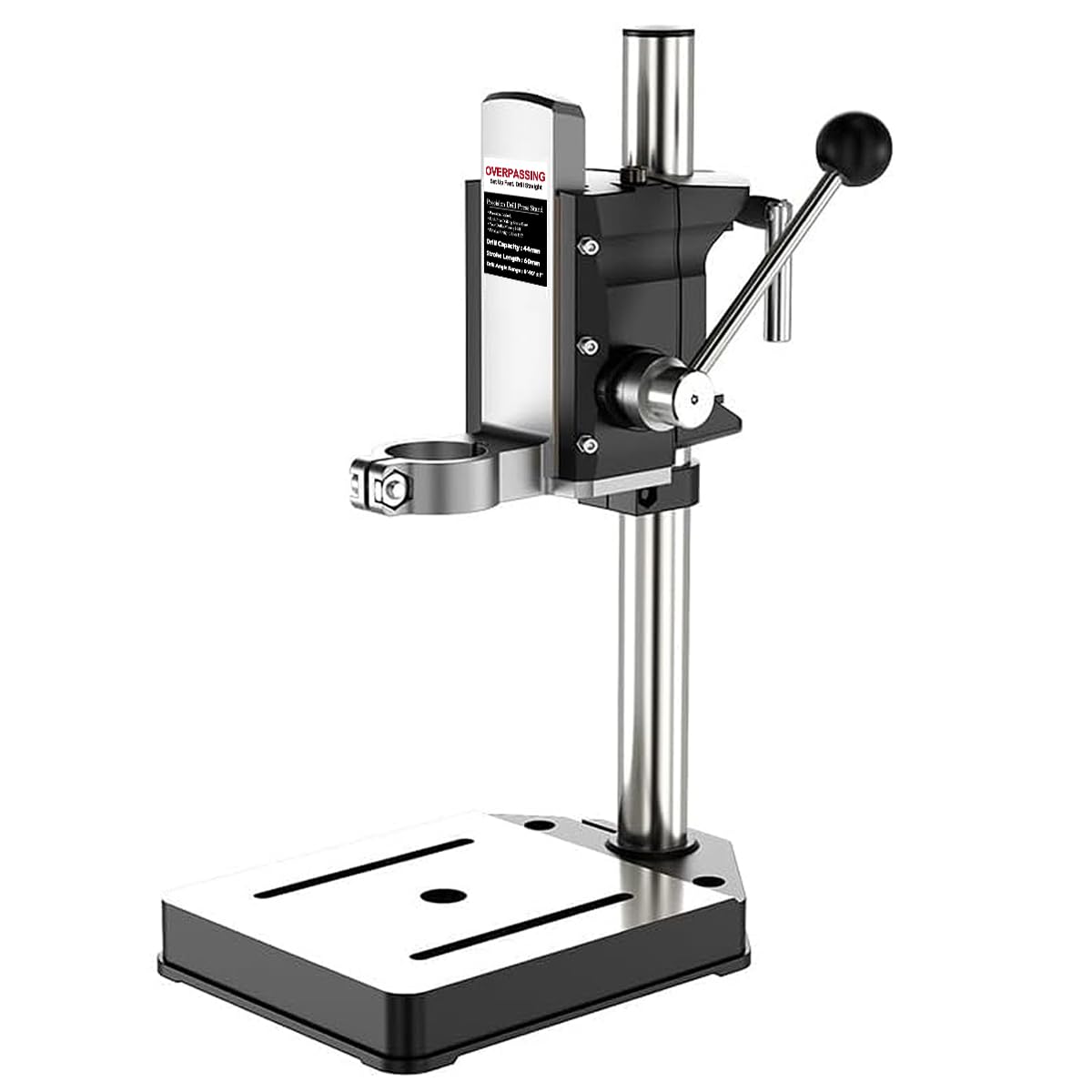Soporte Para Taladro De Mano, Banco De Trabajo Para Taladro De Sobremesa, Soporte De Punzón Ajustable, Herramienta De Reparación Con Base De Aleación De Aluminio, Perforación, Rectificado Y Corte