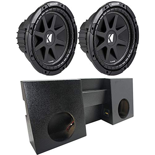 Kicker Bundle Compatible with 2005-2015 Toyota Tacoma 43C104 Comp C10 Dual 10
