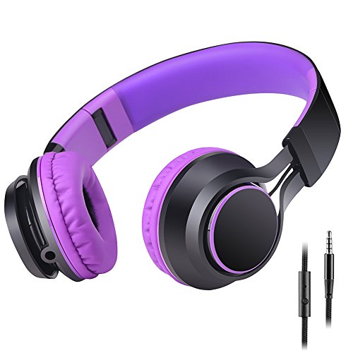 Sound Intone HD30 Stereo Lightweight Folding Portable Headphone, 3.5mm with In-line Microphone Remote