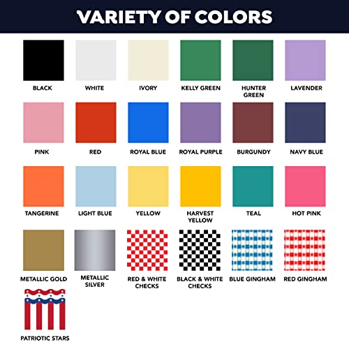 Party Essentials Plastic Banquet Table Roll Available in 27 Colors, 40" x 100', Black - Image 6