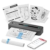 [Calidad de impresión de 300 ppp] Con resolución de impresión de 300 ppp, batería de alto rendimiento de 2600 mAh e impresión sin tinta de hasta 160 hojas por carga completa. Excelente calidad de impresión, ideal para oficinas, escuelas, viajes de negocios y uso doméstico.