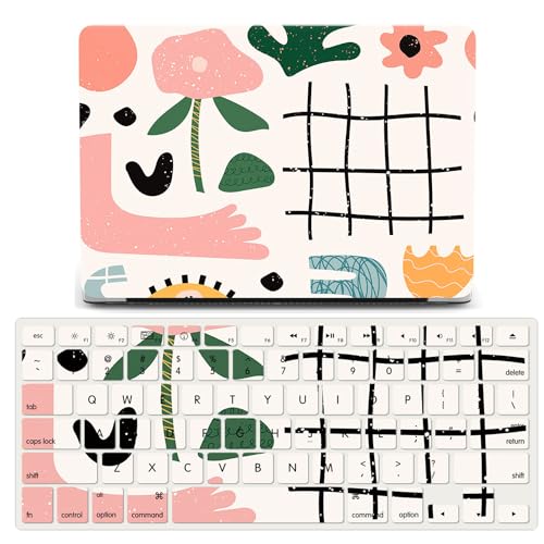 Funda MacBook Air 13 M3 evita arañazos carcasa rígida graffiti y teclado D