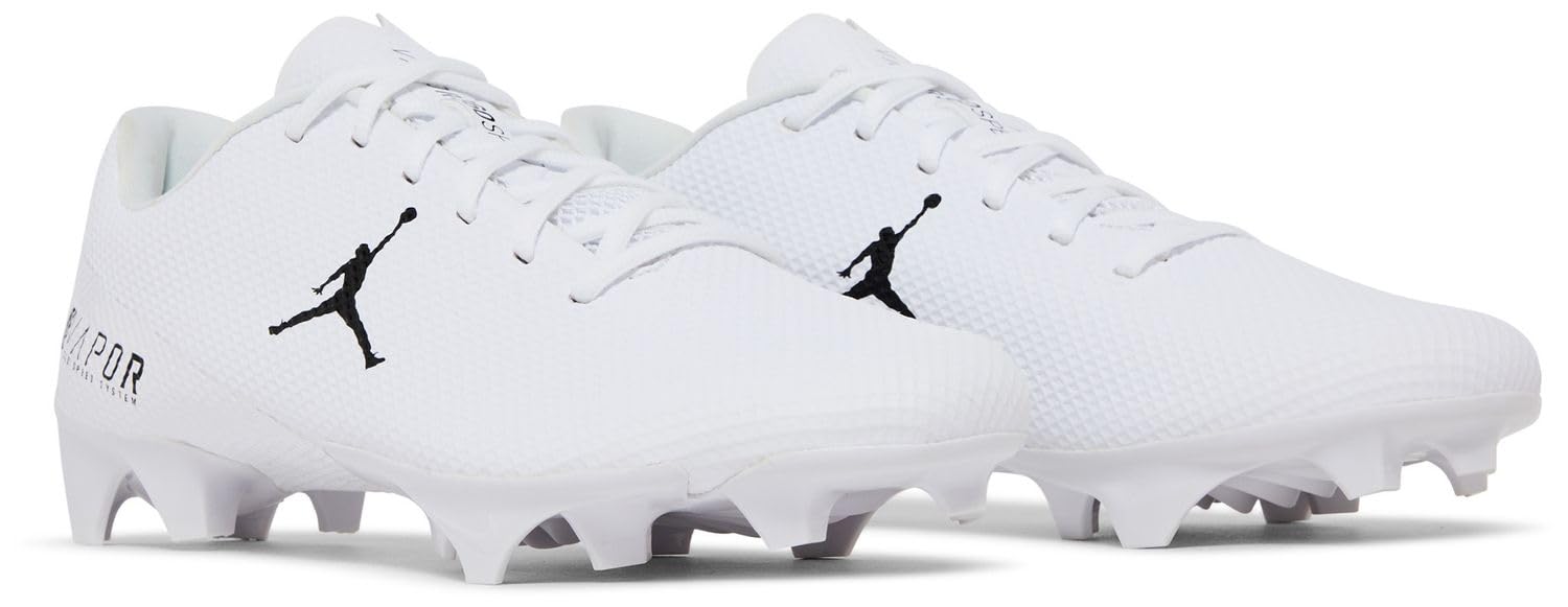 Jordan Vapor Edge Speed 360 CV1671-103 White-Black Men's Football Cleats 15 US