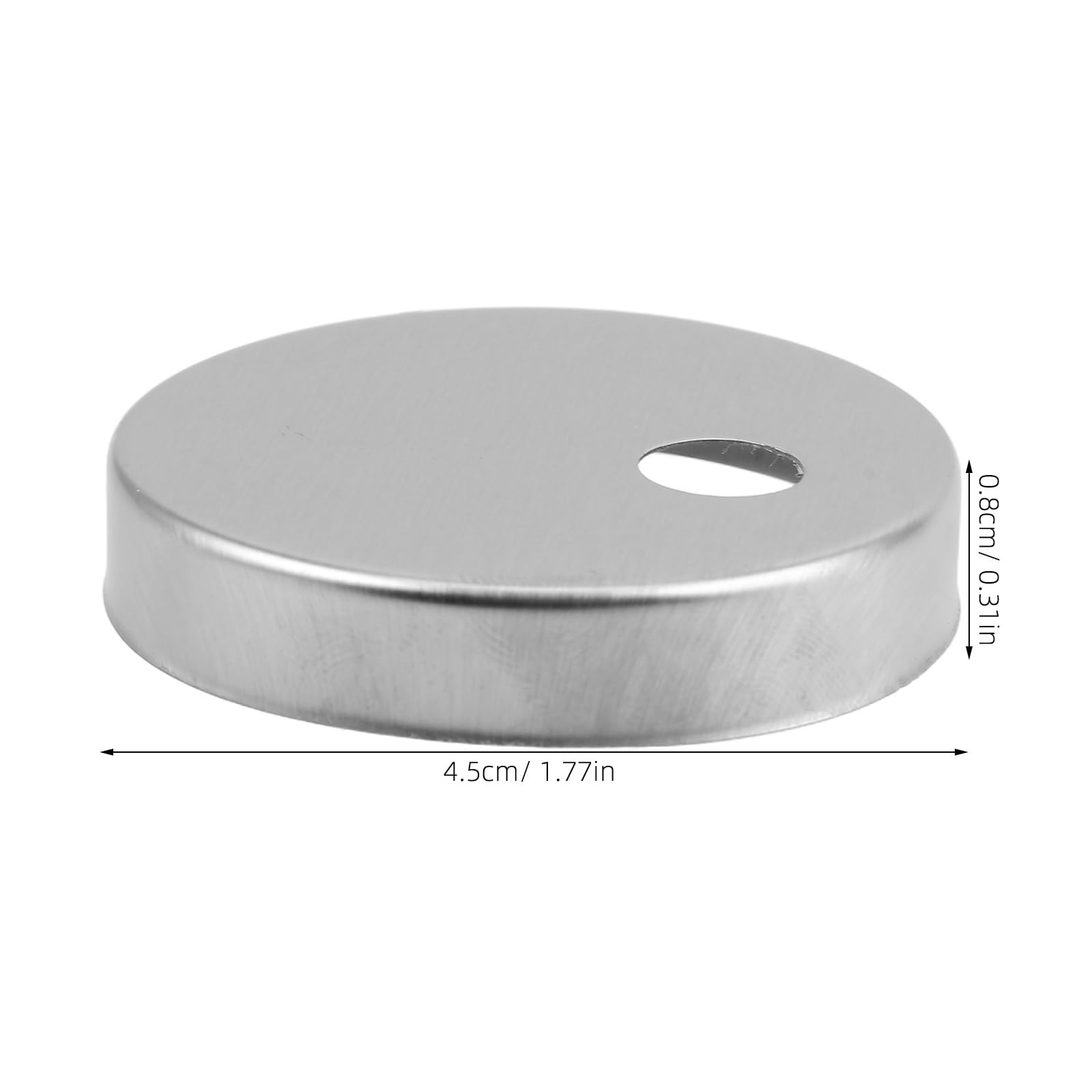 VILLCASE 4pcs Stainless Steel Toilet Seat Bolt Covers - Image 2