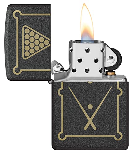 Zippo Unisex-Adult Gaming Lighters, Black Crackle Billiards #TOP2