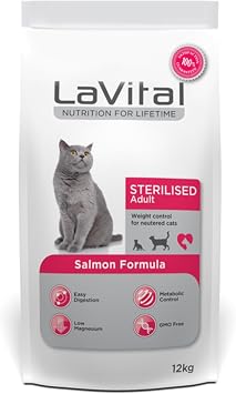 LaVital Salmon Sterilized Cat Food 12 kg