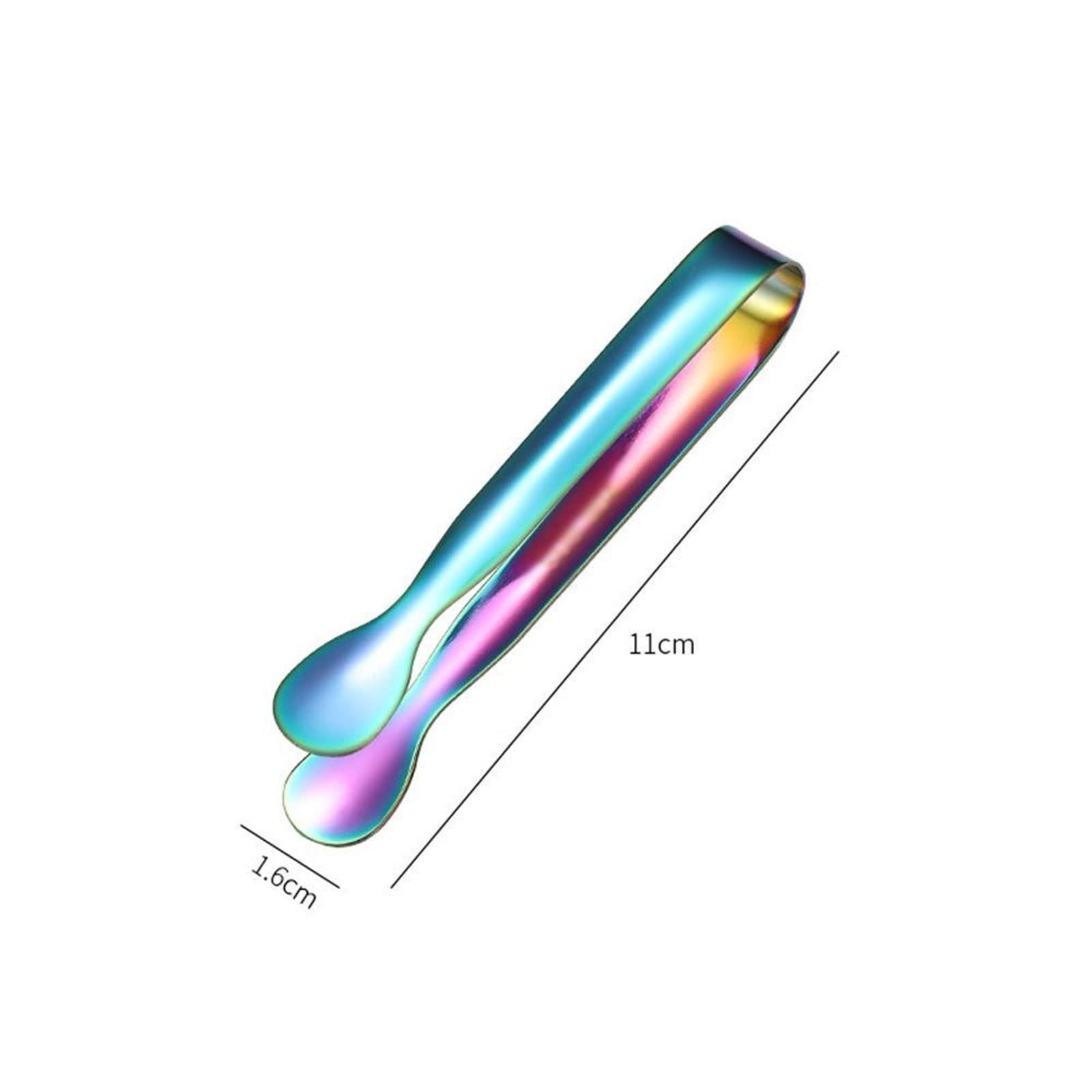 Pinza in Acciaio Inossidabile Multicolore Bar Cube Zucchero Morsetto per Ghiaccio Pinza per Ghiaccio Clip per Barbecue Pane Cibo Clip per Barbecue Utensili da Cucina