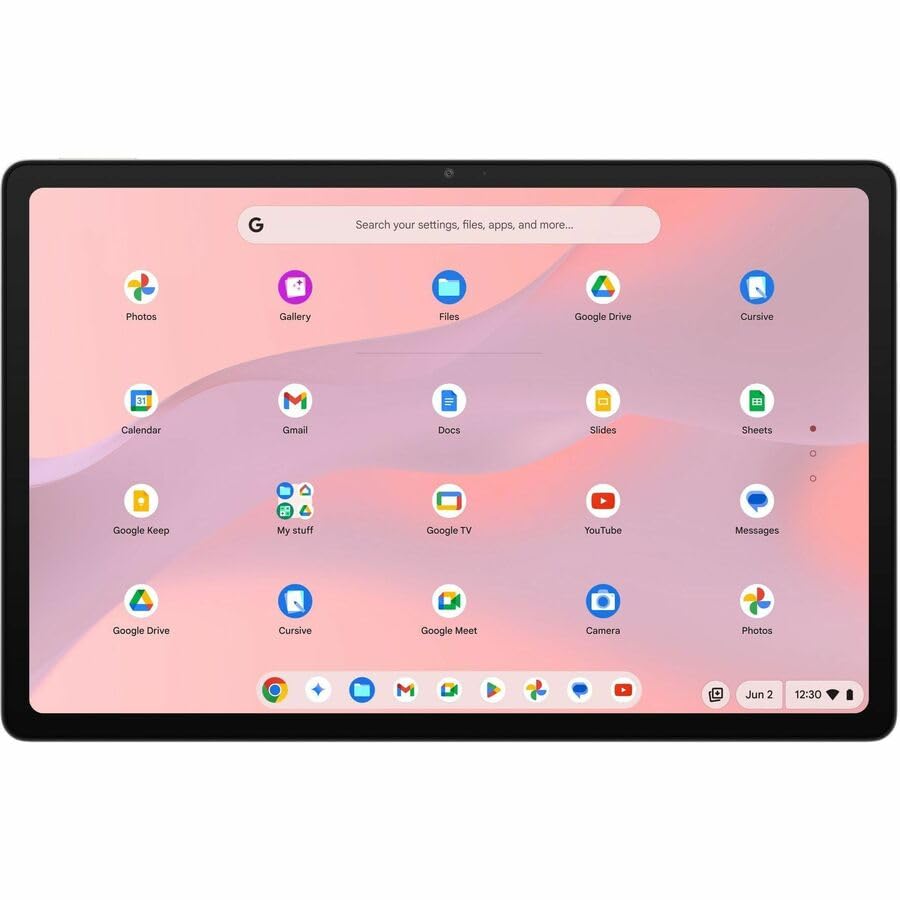 Image of Asus Chromebook CM32 Detachable CM3206 CM3206DM4A-YZ44T 12.1 inch Touchscreen Detachable 2 in 1 Chromebook - Octa-core (ARM Cortex A78 + Cortex A55) - 4 GB - 64 GB Flash Memory - Cloud Titanium