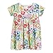 Produktbild Houfung 27 Jahre Kleinkind Baby Mädchen Blumen Kleider Kleidung Sommer Kurzarm Blumen Baumwolle Kleid für Kinder Mädchen - - 4 Jahre