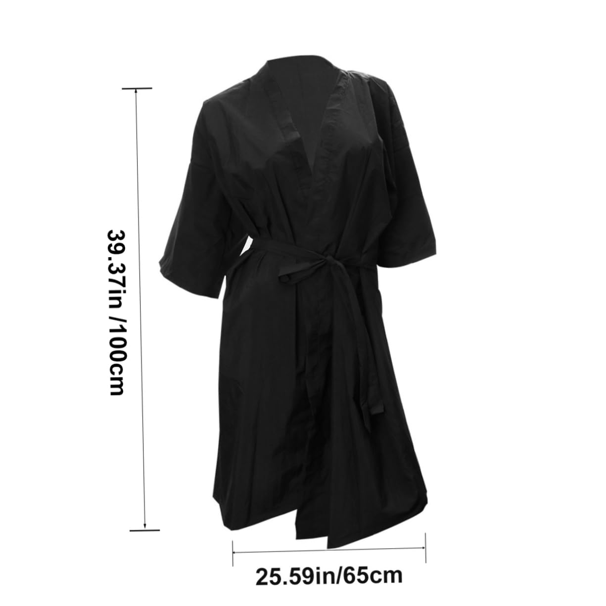 Ipetboom Spa Salon Gown Versatile Hairdressing Clothes and Beauty Center Costume for Daily Use for and Salon Services Black