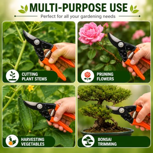 Image of Indian Gardens - Professional Major Cutter | Sharp Garden Pruner for Plant Trimming, Branch Cutting & Garden Maintenance | Heavy Duty Gardening Tool
