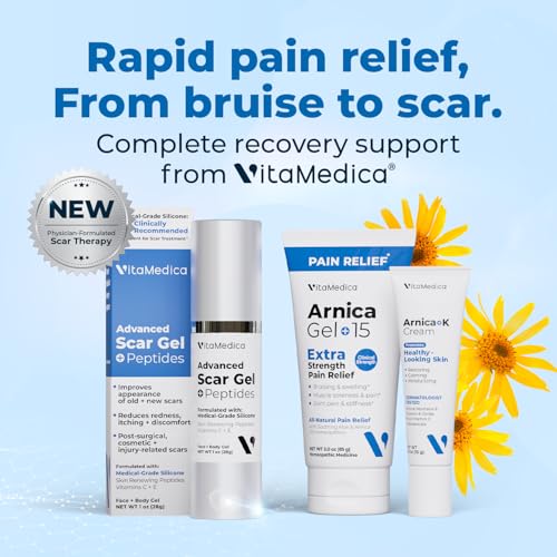 Image of VitaMedica Arnica Montana 200C Rapid Dissolve Tablets, 150 Ct | Natural Pain, Bruising & Swelling Support - High Potency Homeopathic Injury & Surgery Recovery, 50 Servings