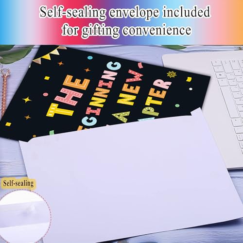 Image of Jumbo Farewell Card with Envelope, Big We Will Miss You Card, The Beginning of a New Chapter Decoration, Farewell Party Decorations, Happy Retirement Party Decorations, Going Away Party Graduation (14x22iinch)