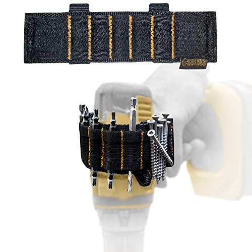 NEW. Drill Bit Holder  Bit Holster Attaches to Any Drill  Magnetic Bit Holder & screw organizer | Universal Drill Bits Organizer Holds 10 Bits / 20 Tools and Screws on its magnetic wings