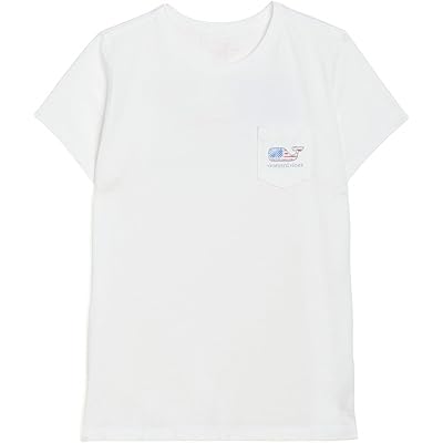 Vineyard Vines Kids Short Sleeve Pocket Tee (Toddler/Little Kids/Big Kids) white cap