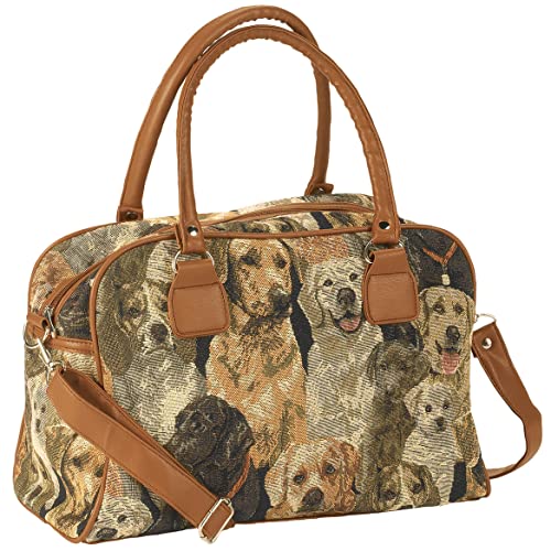 Animal Tapestry Barrel Handbag