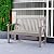 Psilvam Garden Bench, 2-Person Poly Lumber Patio Bench, All-Weather Outdoor Bench that Never Rot and Fade, Memorial Bench, Suit for Garden, Porch and Park(Grey)