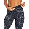 Jessica-Simpson-Sportswear-Tummy-Control-Pocket-Ankle-Legging Jessica Simpson Sportswear Women's Tummy Control Pocket Ankle Legging, Black Cobra, Large