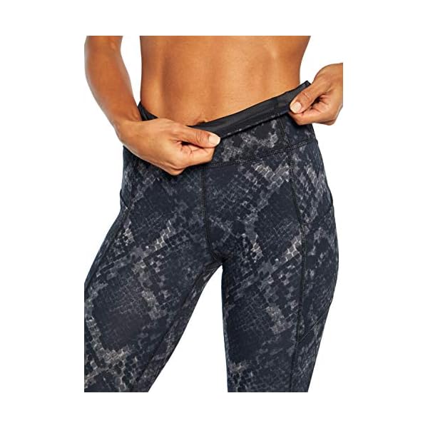 Jessica-Simpson-Sportswear-Tummy-Control-Pocket-Ankle-Legging Jessica Simpson Sportswear Women's Tummy Control Pocket Ankle Legging, Black Cobra, Large