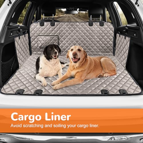 Image of URPOWER Dog Car Seat Cover for Pets 100% Waterproof Seat Cover Hammock 600D Heavy Duty Scratch Proof Nonslip Durable Soft Back Seat Covers for Full Size Trucks