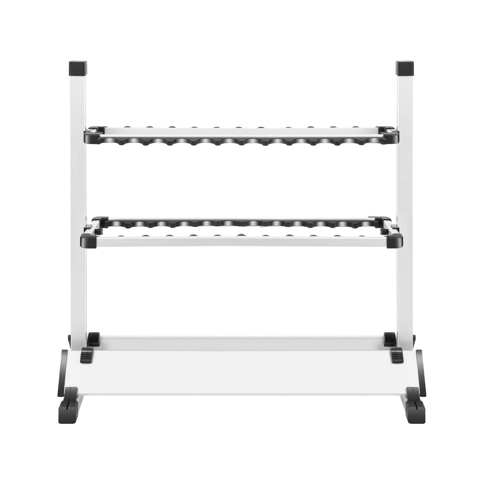 Supporto per canne da pesca per 24 canne da pesca, in lega di alluminio, regolabile in altezza, stabile supporto per canne da pesca, 73 x 32 x 72 cm