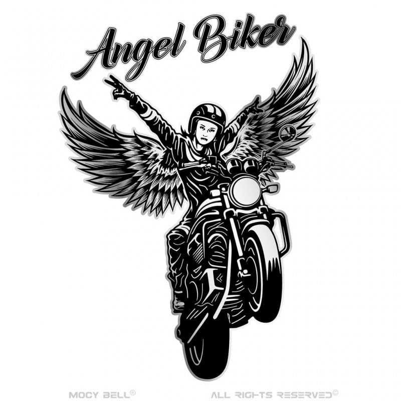 Moto campana ANGEL BIKER Guardian Gremlin Mocy Bell Acciaio inox nero