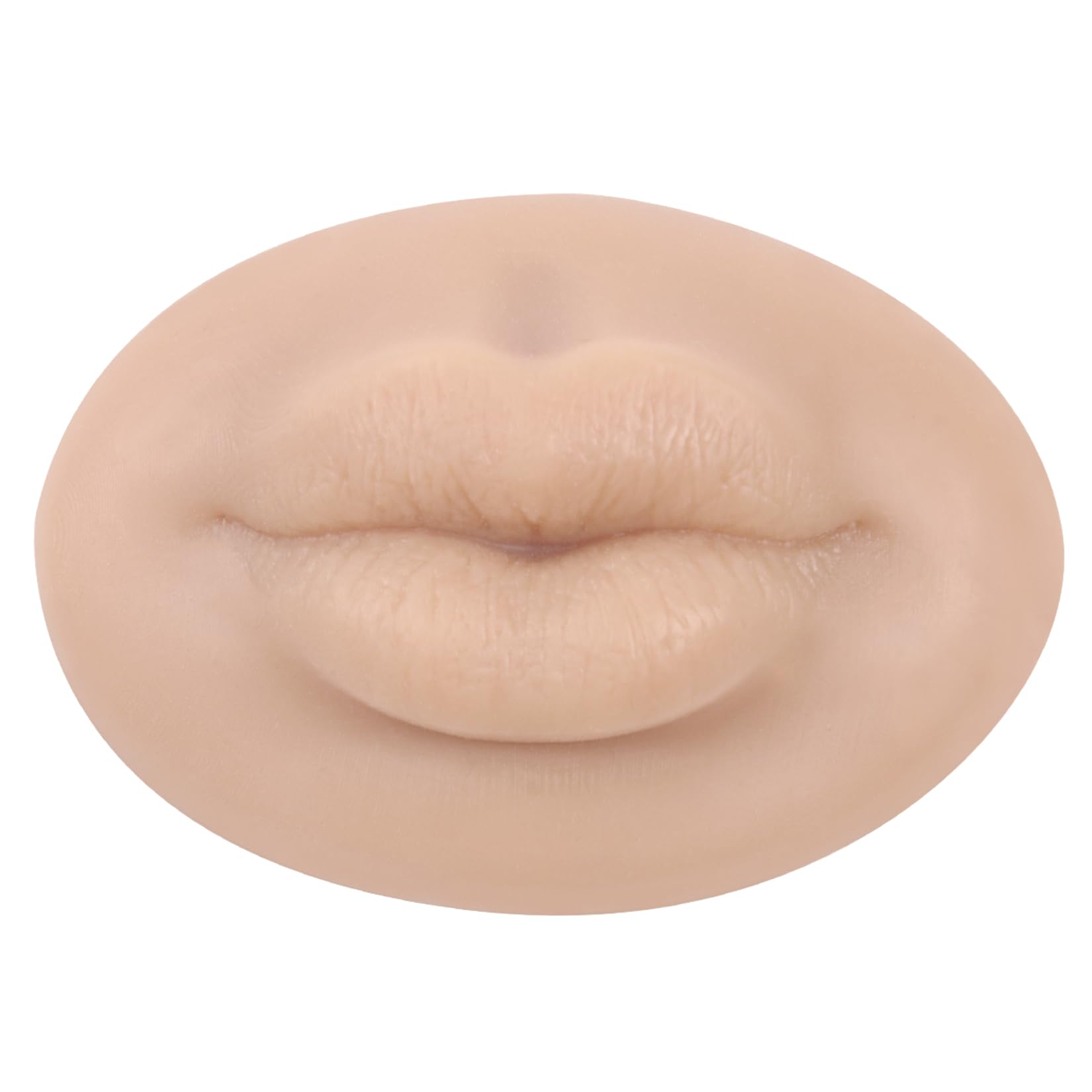 YEEFAIRY Platinum Silicone 3D Lip Mannequin + 1 Lipstick Kit for Makeup & Tattoo Practice Realistic Artificial Lips with Skin Texture Tool for SFX Beauty Beginner (Thick Big Lips - Image 2