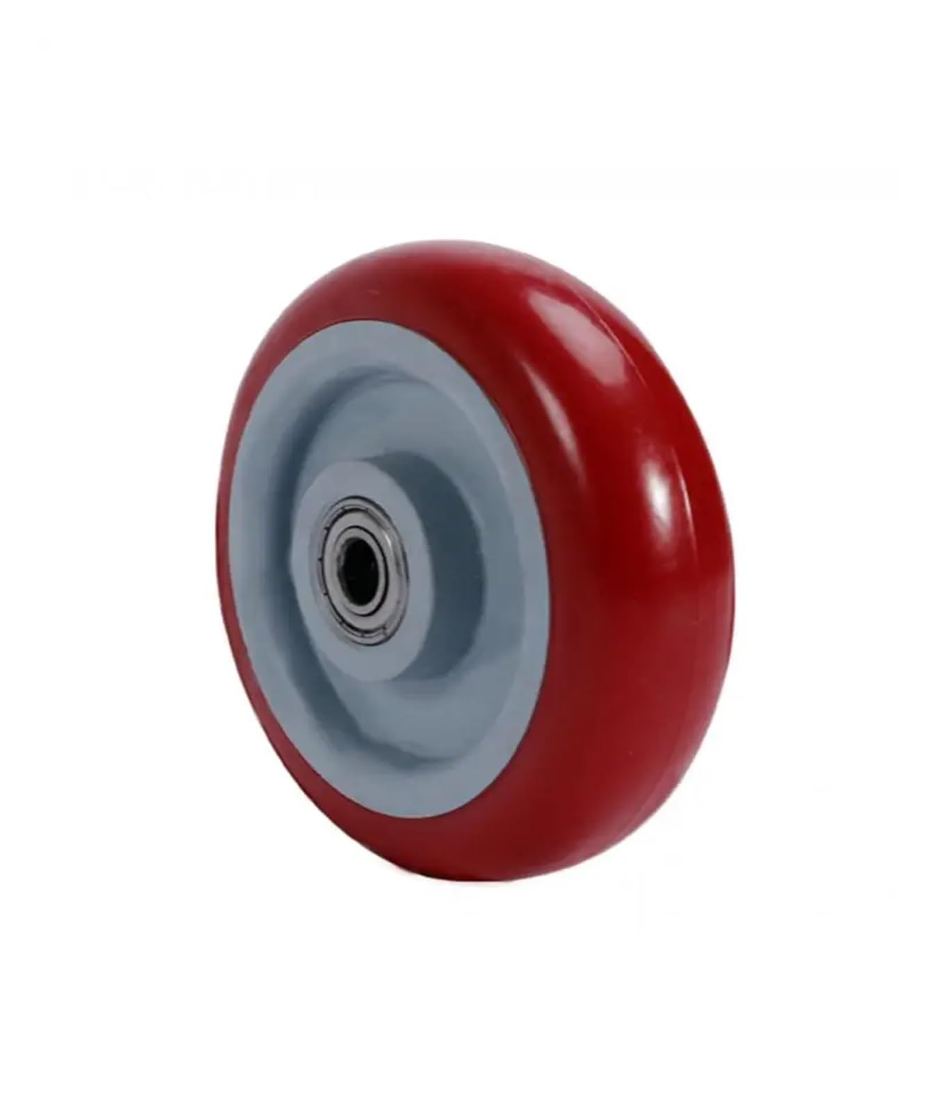 MXXDMOPD 4 Inch Polyurethane Swivel Wheels Single Silent Trolley Casters Heavy Duty Wear Resistant Directional