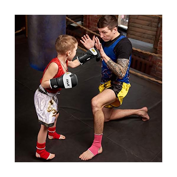 Kids-Boxing-Gloves-for-Kids-Children-Youth-Punching-Bag-Kickboxing-Muay-Thai-Mitts-MMA-Training-Sparring-Gloves Kids Boxing Gloves for Kids Children Youth Punching Bag Kickboxing Muay Thai Mitts MMA Training Sparring Gloves (Black, 6 oz)