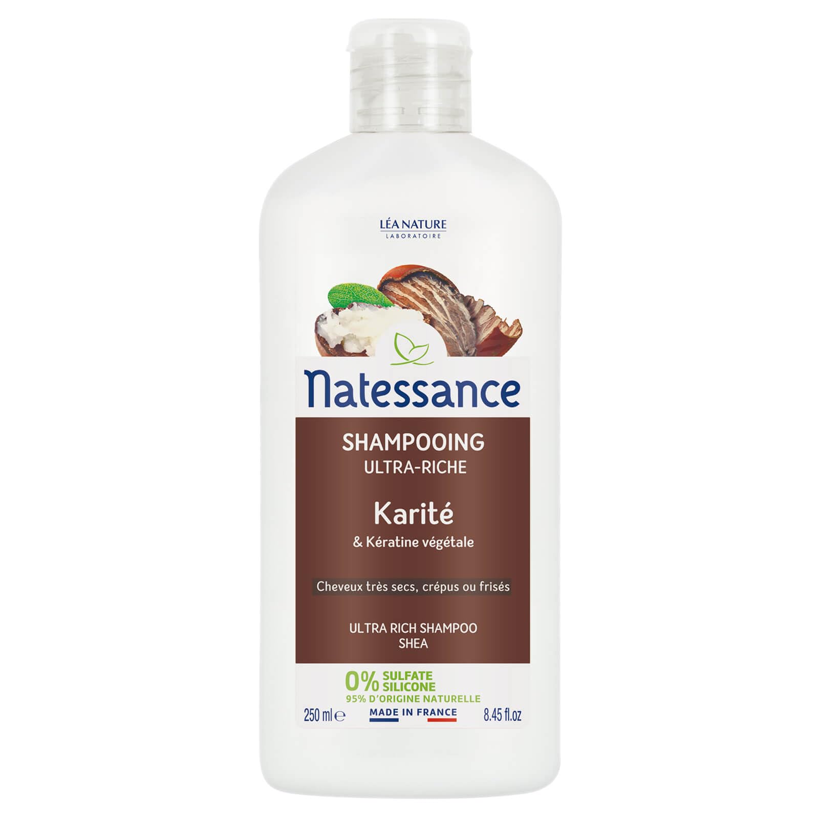 Natessance Ultra-Nourishing Naturel Shea Conditioning Shampoo, 250 ml, Lot of 2