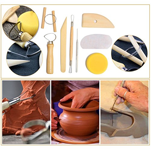 Outils de modelage argile Winterworm avec stylets et ébauchoirs pour sculpter la céramique
