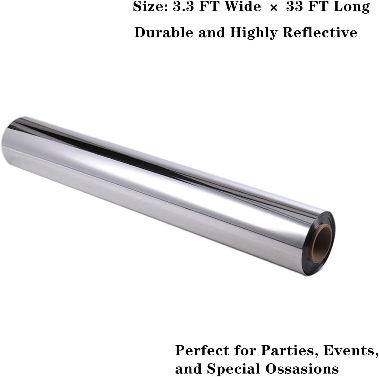 YADI Gold/Silver Metallic Mirror Aisle Runner Roll 3.3×66 ft, PVC Aisle Runner Mirror Decorative Runners for Indoor Outdoor Wedding,Party, Prom, Proposal - Double Sided Use