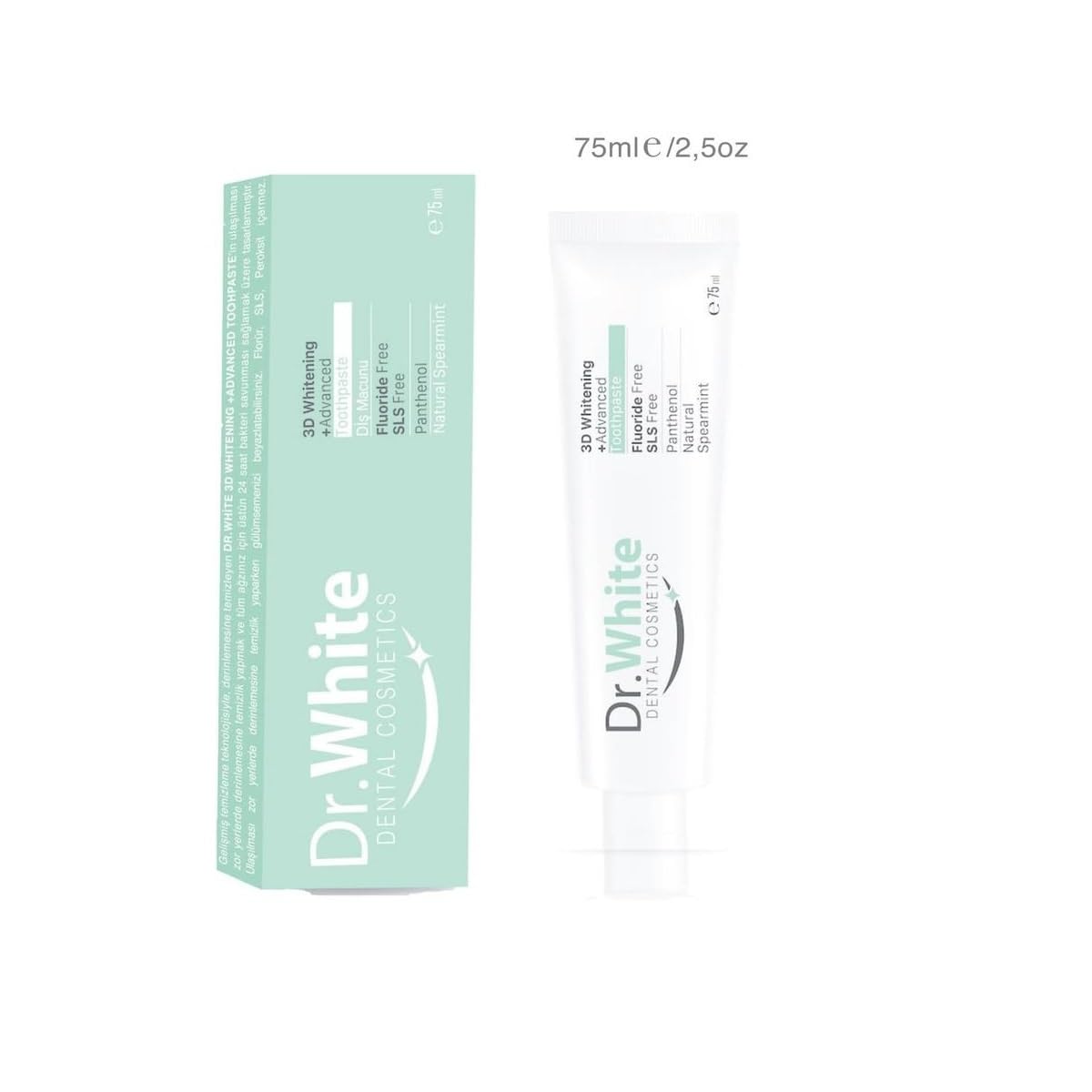 Dr.White 3D Whitening + Advanced Diş Macunu 75ml