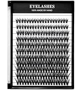 VAYATOR Lash Clusters 50D-0.07-D-10-18mm 2400 Pcs DIY Eyelash Extension Individual Cluster Lashes...