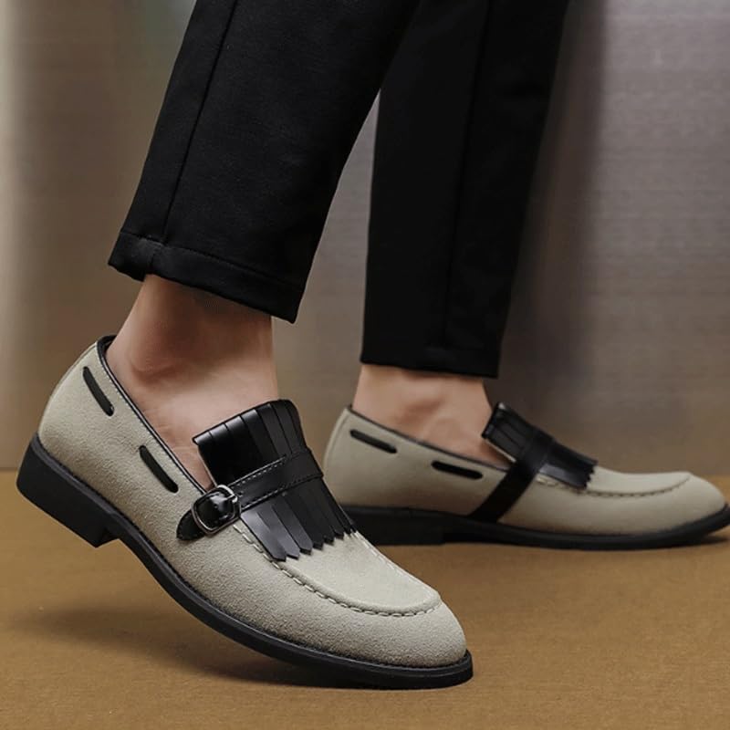 Mens Slip on Loafers Casual Shoes Suede Business Classic Dress Shoes for Men Office Classic Business Party Shoes2