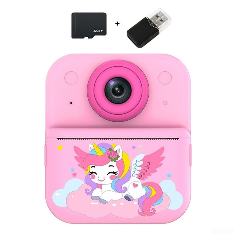 Appareil photo instantané enfant avec double objectif photo et enregistrement vidéo 1080p