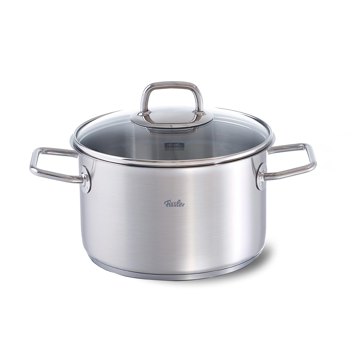 Fissler Viseo garnek ze stali nierdzewnej (3,6 l – Ø 20 cm) garnek do gotowania ze szklaną pokrywką, skala wewnętrzna, krawędź do wylewania, garnek indukcyjny, energooszczędny, do wszystkich rodzajów kuchenek – również indukcyjnych