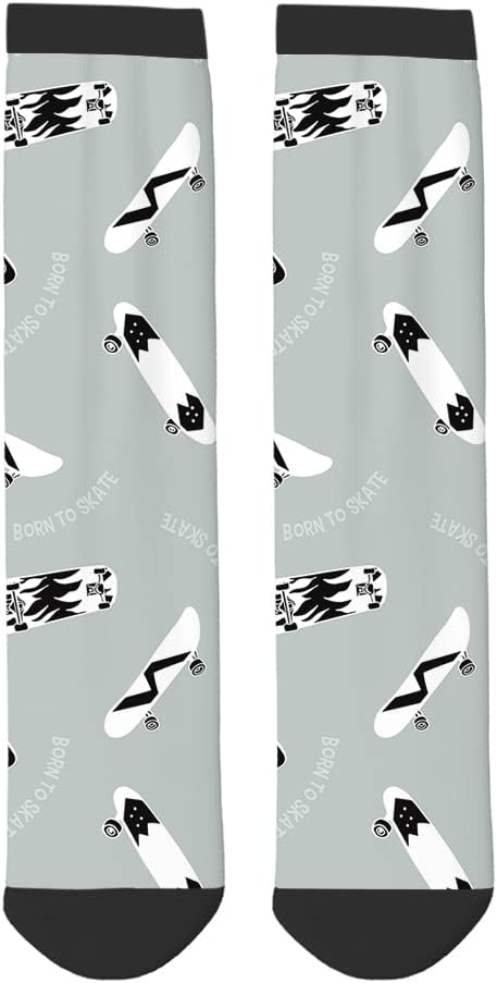 Colorful Cardiogram Socks: Fun Skate Outfit Idea!