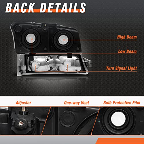 Image of for 2003-2006 Chevy Silverado & Chevy Avalanche Headlights