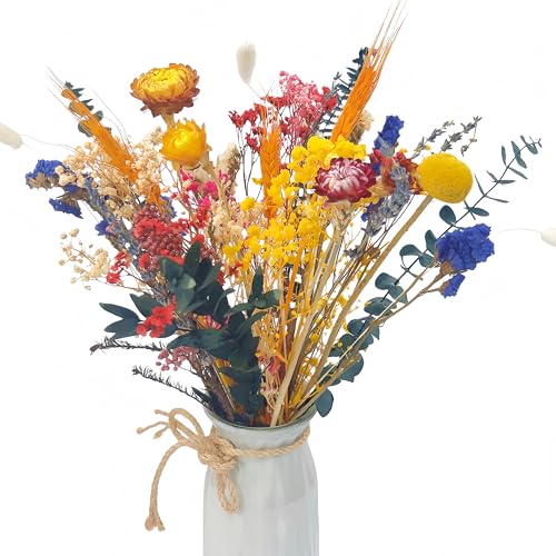 40 Piezas Flores Secas Colores,Eucalipto Preservado,36-43 cm,Decoracion Hogar,Decoracion Boda,Hierba de La Pampa,Ramo de Flores Secas,Decoracion Habitacion,Pampas Secas Decoracion,Decoraciones Boho