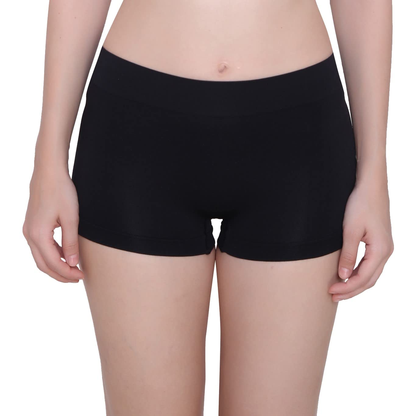 glamoras Women’s Nylon Spandex Seamless No Panty Lines No Show Boyshorts Panty - Free Size, Pack of 1-picture-39