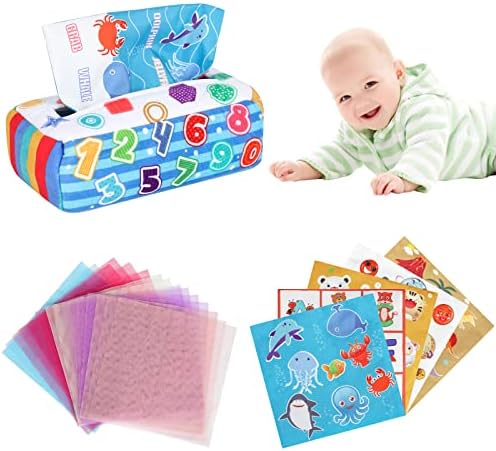 Gift Idea 9: Baby Tissue Box Sensory Toy 