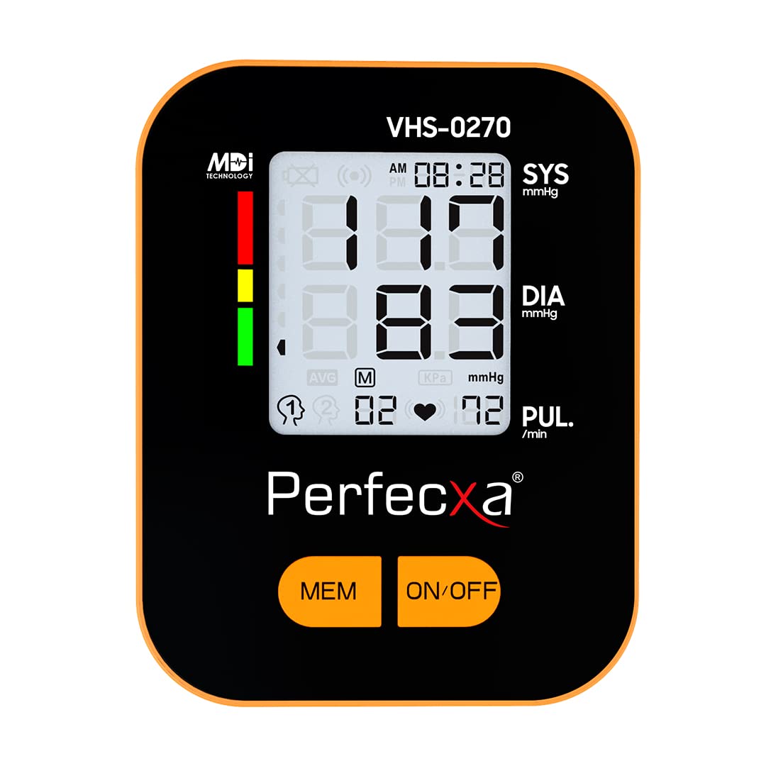 Perfecxa Digital Blood Pressure Machine, MDI - Measure During Inflation with No Sound and No Vibration (Result in 20-30 Seconds) Comes with 2 year Warranty (B0BQVWWJ4L) Amazon Price History, Amazon Price Tracker