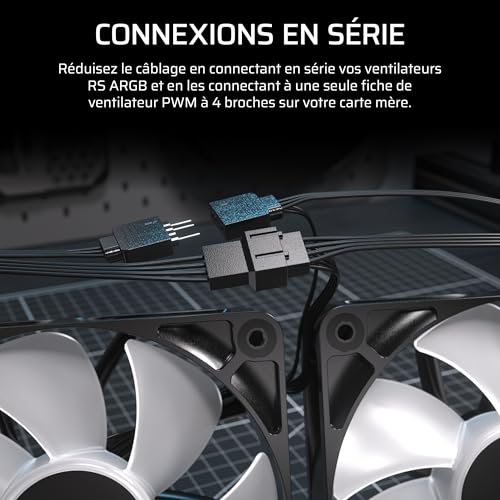 CORSAIR Nautilus 240 RS ARGB Refroidisseur Liquide pour CPU – 240mm AIO – Faible Bruit – Connexion Directe de Carte Mère – Intel LGA 1851/1700, AMD AM5/AM4 – 2X RS120 ARGB Ventilateurs Inclus – Noir