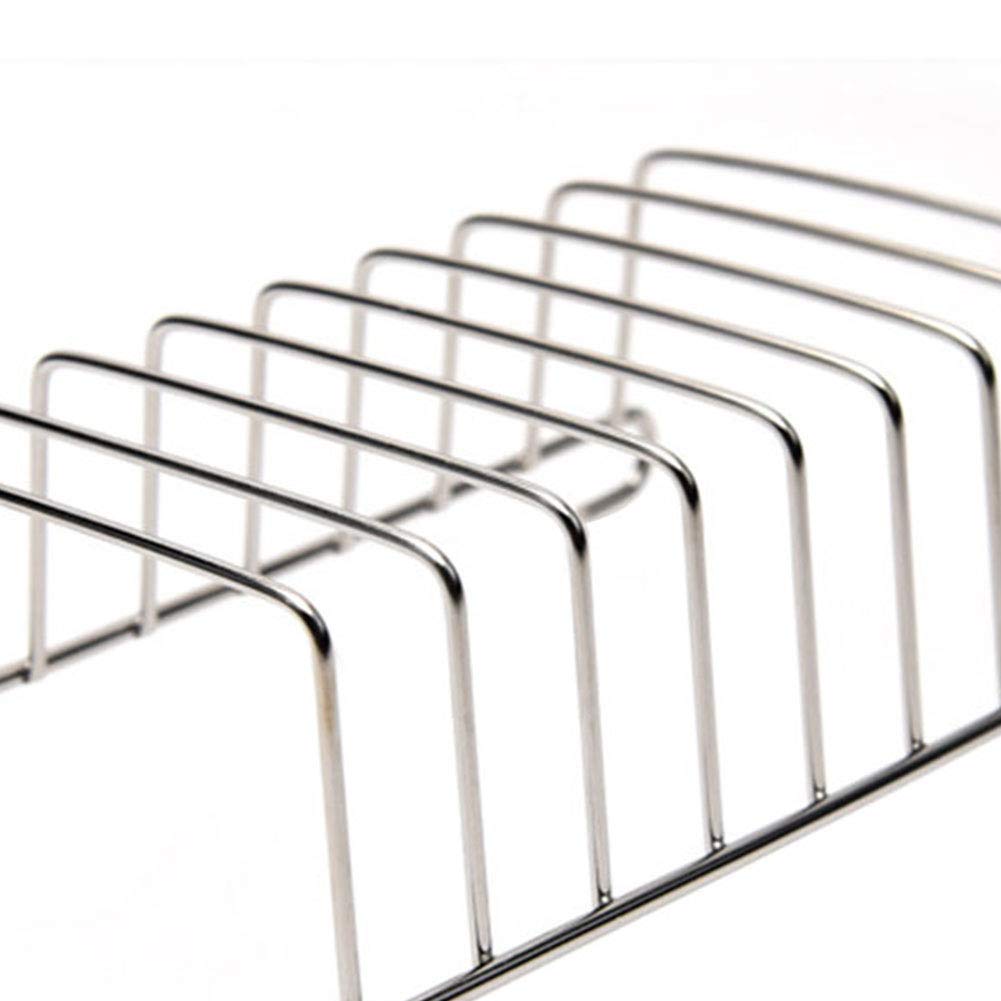 GeKLok - Tostadora de pan de acero inoxidable para pan de 8 rebanadas, soporte para tostadas, soporte para pan a la plancha, soporte de mesa, kit de accesorios para freidora de aire