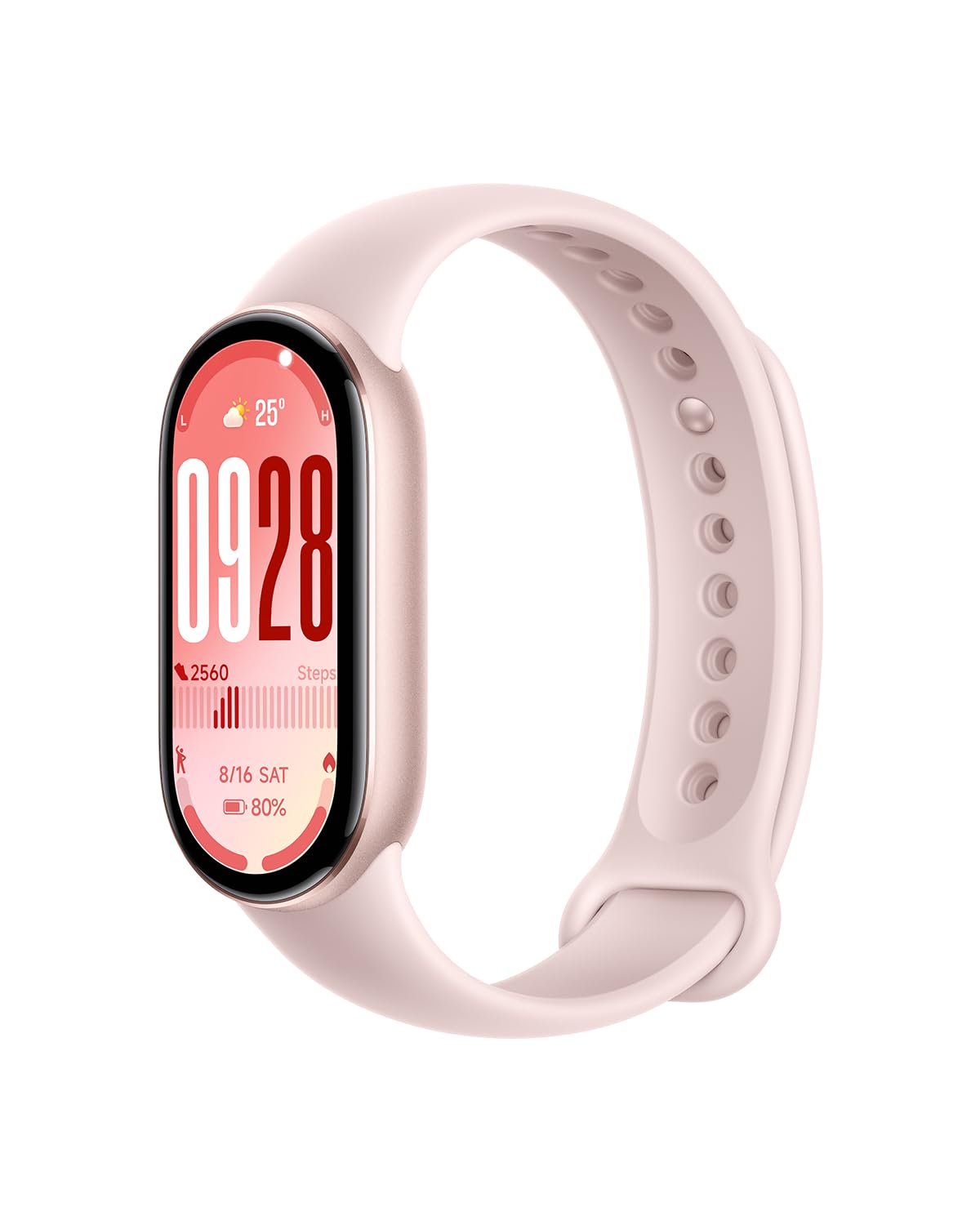 Xiaomi Smart Band 10, Montre Connectée, Boîtier alu, Suivi d'Activité, Écran AMOLED 44mm, Autonomie 21 Jours, Charge Rapide, Suivi santé & Sommeil,​150+ Sports, iOS & Android, 5 ATM, Boussole, Rose