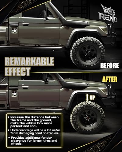 Image of RENO 2.5 inch Leveling Lift Kit Compatible with 2007-2026 Silverado 1500 Avalanche Suburban Tahoe /Sierra 1500 Yukon XL 1500 4WD 2WD Truck Front Lift Kits (Aluminium, Silver, 2Pcs)