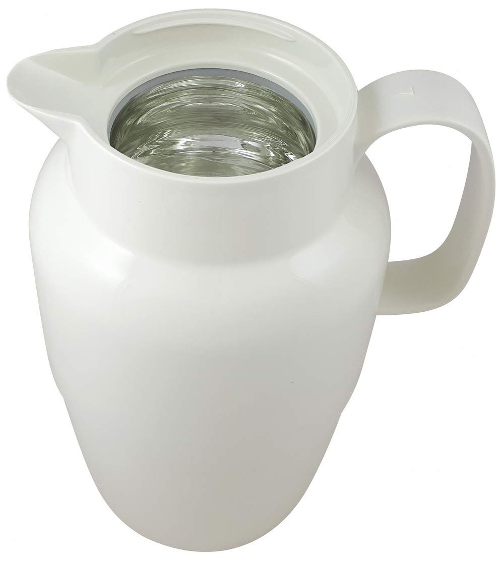 Helios Mondo - Jarra térmica de plástico (2 L), color blanco