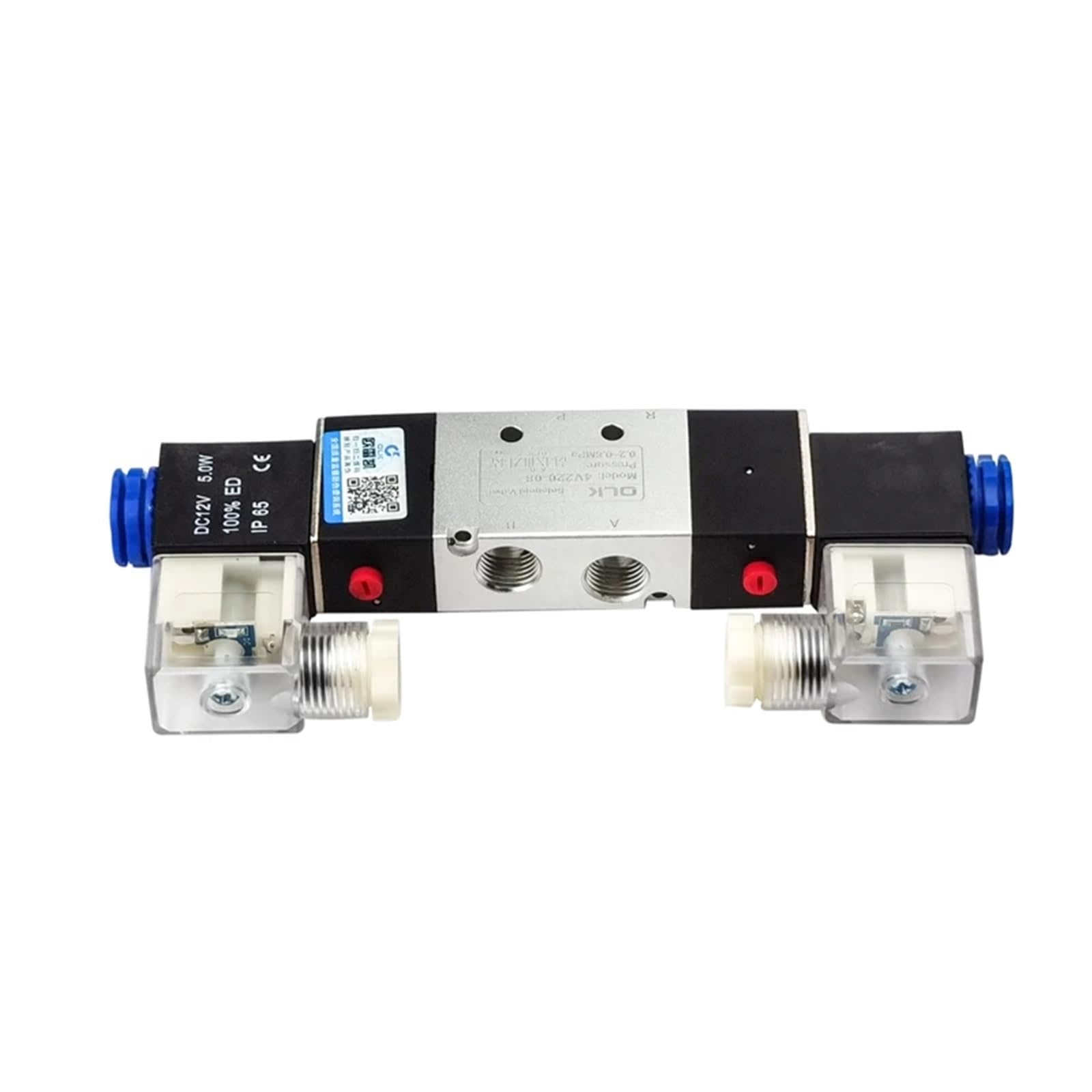 Vanne pneumatique 4V220-08 élimine les pertes d'air et pannes de vérins DC12V
