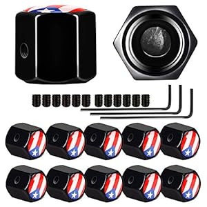 Dsycar 12 Stück Puerto Rico Ventilkappen